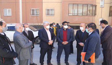بازدید معاون فنی و مهندسی سازمان ملی زمین و مسکن از پروژه های مسکن مهر استان البرز بازدید البرز