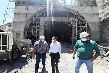 پیشرفت فیزیکی ۹۴درصدی تونل شرقی البرز بازدید مدیرعامل شرکت ساخت و توسعه زیربناهای حمل و نقل از مراحل نهایی عملیات اجرایی تونل البرز