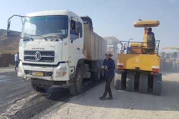 آغاز مجدد احداث بهسازی و آسفالت باند دوم محور ترانزیتی تهران-قم جاده سازی
