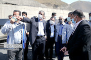 بازيد وزير راه وشهرسازی از مراحل نهايى تكميل تونل البرز در آزادراه تهران- شمال