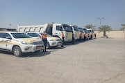 حمل کالای اساسی ناوگان راهداری و حمل و نقل جاده ای استان بوشهر
