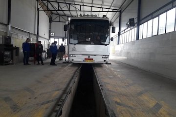معاینه فنی نزدیک به ۱۸۰۰۰ خودروی سنگین در استان قزوین مراکز معاینه فنی