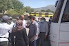 گزارش تصویری جابجایی 801 مسافر در راه مانده قطارهای تهران-جنوب توسط ناوگان جاده‌ای لرستان