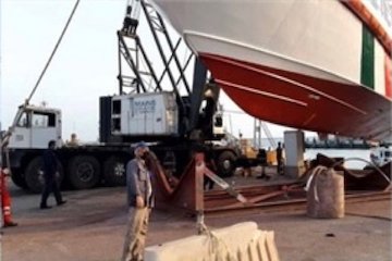 تعمیر دومین شناور جستجو و نجات توسط متخصصان داخلی در هرمزگان / الحاق شناور ناجی ۱۱ به ناوگان دریایی کشتی