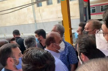 حضور سرزده وزیر راه و شهرسازی در ایستگاه راه آهن تهران+فیلم رستم قاسمی وزیر