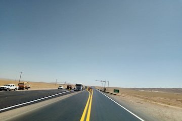 آغاز عملیات اجرایی پروژه ملی بهسازی و بازسازی محور شهداد- نهبندان/ جابهجایی ۱۶۰ میلیون مسافر در سال گذشته خراسان جنوبي محور بيرجند نهبندان.jpg