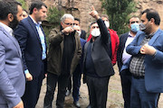 بازدید دکتر خادمی از محور جایگزین راه ایران ـ ارمنستان
