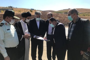 بازدید مدیر کل راه کردستان همراه استاندار از شهرک نیشتمان