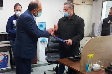 تقدیر از کارکنان و بازنشتگان کمبینا و نابینا در وزارت راه و شهرسازی عصای سپید