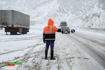 استقرار راهداران در جاده ها مازندران  مازندران-راهداری زمستانی
