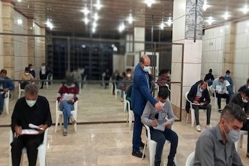 آزمون بدو خدمت رانندگان در قزوین برگزار شد آزمون بدو خدمت