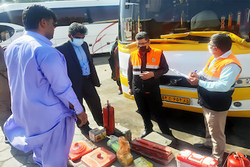بازید فنی یک هزار و 859 دستگاه ناوگان حمل و نقل عمومی جاده ای سیستان و بلوچستان 