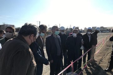 پيشرفت ۶۵ درصدی ساخت ورزشگاه ۲۰ هزار نفری اردبيل بازدید