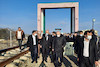 استقبال معاون وزیر راه و شهرسازی از هیات جمهوری آذربایجان و بازدید از پروژه پل مرزی آستاراچای و بارانداز پایانه ریلی آستارا