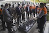تجدید میثاق مدیرکل و کارکنان راهداری و حمل  و نقل جاده ای خوزستان با شهدا