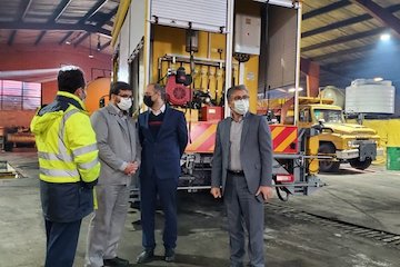 بازدید از تجهیزات عملیات زمستانی فرودگاه بین المللی مهرآباد
 مذنب