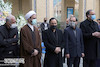 حضور رستم قاسمی در مراسم ختم دختر سخنگوی دولت