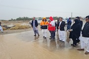 تلاش راهداران جنوب سیستان و بلوچستان برای بازگشایی مسیرهای سیلابی