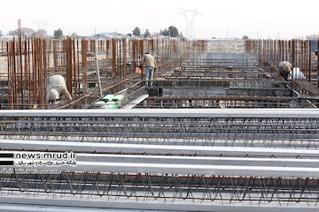روند ساخت پروژه ۸۰۰ واحدی نهضت ملی مسکن در شهرک واوان شهرستان اسلام‌ شهر