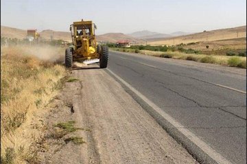 شانهسازی در ۲۱ کیلومتر از راههای خوزستان اجرا شد شانه سازی بوکان