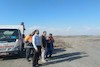 بازدید مدیر کل راهداری جنوب سیستان و بلوچستان از خسارت های سیلاب