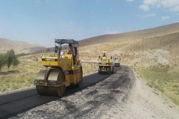 احداث و آسفالت ۲۸،۲ کیلومتر راه روستایی در استان آسفالت راه روستایی