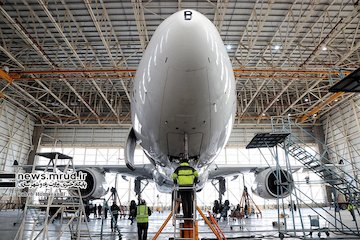 بازگشت هواپیمای ایرباس A۳۲۰ به ناوگان هما پس از ۴ سال  پروژه A چک هواپیمای ایرباس ۳۳۰ در فرودگاه حضرت  امام (ره)