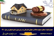 اینفوگرافیک/عملکرد معاونت املاک و حقوقی-اصفهان