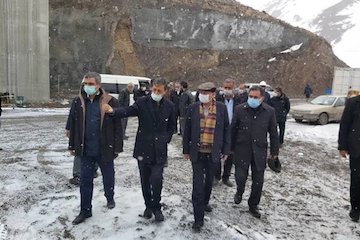 بهره برداری از یک باند منطقه دو آزادراه تهران- شمال تا پایان سال آینده بازدید از آزادراه تهران شمال