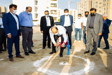 آئین آغاز عملیات اجرایی پروژه ۳۲۰ واحدی نهضت ملی مسکن در شهرک پیامبر اعظم (ص) بندرعباس عملیات اجرایی نهضت ملی مسکن هرمزگان