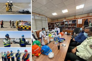 تمرین کامل طرح اضطراری فرودگاه شهدای ایرانشهر برگزار شد سیستان و بلوچستان