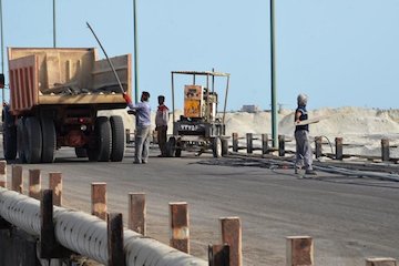 جمع آوری اسكله فلزی نصب سريع به عنوان معارض توسعه بندر شهید بهشتی جمع اوری اسکله بندر چابهار
