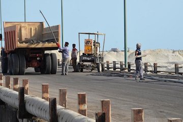 جمع اوری اسکله بندر چابهار 