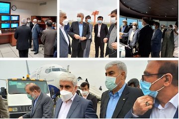 بازدید سرپرست شرکت فرودگاهها از فرودگاه شهدای ساری بازديد سیدی از فرودگاه ساري