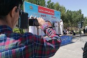 نهمین روز بهار و حضور مسافران نوروزی در محل برگزاری پویش همراهان سفر ایمن در خوزستان