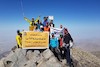 صعود کوهنوردان اداره کل راهداری و حمل و نقل جاده ای سیستان و بلوچستان به قله ۳۷۴۱ متری علم شاه جیرفت