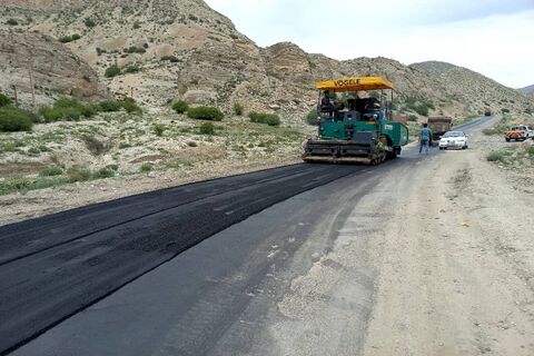 آسفالت راه های روستایی شیروان