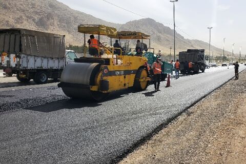 آمادگی کامل راه های استان کرمانشاه برای پذیرایی از زوار اربعین حسینی روکش آسفالت - کرمانشاه