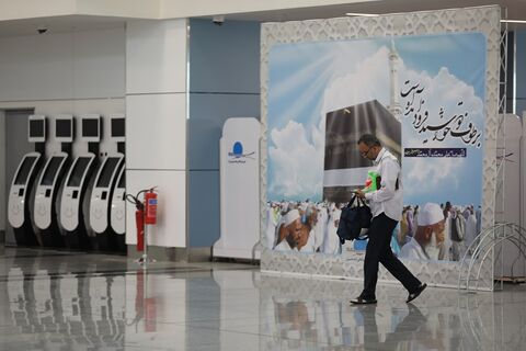 پایان عملیات اعزام حجاج بیت الله الحرام از ۲ ایستگاه پروازی با ۵ پرواز به سوی جده  عملیات حج ۱۴۰۱در شهر فرودگاهی امام خمینی(ره)