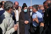 بازدید رییس جمهور و وزیر راه و شهرسازی از سایت مسکن مهر آژینه پیشوا و پروژه سبحان