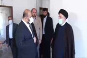 بازدید رییس جمهور و وزیر راه و شهرسازی از سایت مسکن مهر آژینه پیشوا و پروژه سبحان
