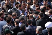 بازدید رییس جمهور و وزیر راه و شهرسازی از سایت مسکن مهر آژینه پیشوا و پروژه سبحان
