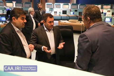 بازدید سرزده رئیس سازمان هواپیمایی کشوری از مرکز کنترل فضای کشور محمدی بخش