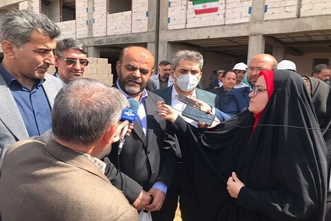 بازدید از پروژههای نهضت ملی مسکن و پروژه ۶۰۸ واحدی اسفراین  وزیر راه و شهرسازی-اسفراین