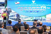 ببینید | بهره برداری از ۳۱۹ ناوگان تولید داخل و بازسازی شده
