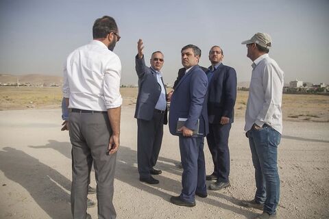 بازدید مجری طرح نهضت ملی مسکن از پروژههای مسکونی کرمانشاه صادقیان فر
