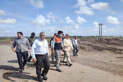 بازدید میدانی استاندار کرمان از راه های جنوب کرمان  استاندار کرمان