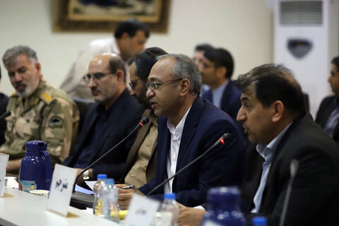 تسهیل در تردد زائران اربعین حسینی (ع) از پایانه مرزی خسروی جلسه تردد زوار اربعین