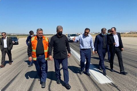 بازدید معاون استاندارد پرواز سازمان هواپیمایی کشوری از سطوح پروازی فرودگاه مشهد بازرسی از فرودگاه مشهد