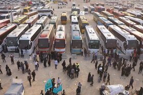 به کارگیری ۱۰۲۰ دستگاه ناوگان حمل و نقل عمومی به منظور جابه‌جایی زوار اربعین حسینی از بوشهر